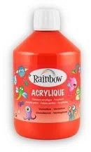 Rainbow, farba akrylowa, 500 ml, czerwona - Farby i media malarskie - miniaturka - grafika 2