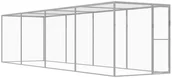 Pozostałe akcesoria dla kotów - VidaXL Klatka dla kota, 6 x 1,5 x 1,5 m, stal galwanizowana 146359 VidaXL - miniaturka - grafika 1