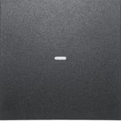 Systemy inteligentnych domów - Hager Hager KNX easy B.Kwadrat/B.3/B.7 antracyt Klawisz z soczewką do modułu przycisku 1-krotnego B_80960285 - miniaturka - grafika 1