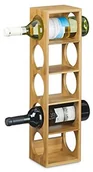 Pozostałe akcesoria kuchenne - Relaxdays Regał na wino z drewna bambusowego  wys. x szer. x gł.: ok. 53 x 14 x 12 cm z 5 półkami, drewniany regał regał na wino regał na butelki nowoczesny do napojów stojaki na wino do poziomymi prze (10020332) - miniaturka - grafika 1
