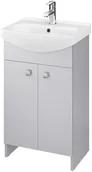 Szafki łazienkowe - Cersanit Zestaw Rubid Cersania 50 cm szafka z umywalką szara - miniaturka - grafika 1