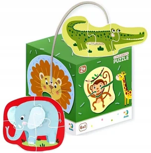 Duże Puzzle 6w1 Dzikie Zwierzęta 2 3 4 Elementy - Puzzle - miniaturka - grafika 2