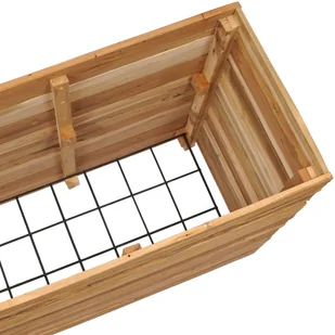 vidaXL Donica, 150 x 40 x 72 cm, drewno tekowe z recyklingu i stal - Donice - miniaturka - grafika 6