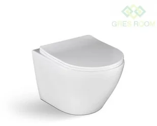 Laveo Laveo Desna - Miska ustępowa wisząca bezkołnierzowa z deską VMD 600S - Miski WC Laveo Laveo Desna - Miska ustępowa wisząca bezkołnierzowa z deską VMD 600S - Miski WC - miniaturka - grafika 1