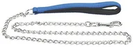 Smycze dla kotów - CHAPUIS SELLERIE chapuis seler sla067 smycz dla psa  obracany łańcuszek ze stali o średnicy 3 MM  pasek na rękę Nylon Niebieski  długość 1,20 m  rozmiar L - miniaturka - grafika 1