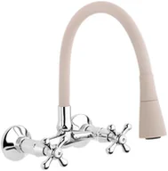 Baterie kuchenne - Invena Bateria zlewozmywakowa ścienna Roma beż BC-24-E3S-L BC-24-E3S-L - miniaturka - grafika 1