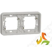 Wyłączniki światła i elektryczne - Schneider Electric MUREVA STYL Podstawa podtynkowa 2 podwójna pozioma IP55 biały MUR39101 MUR39101/SCH - miniaturka - grafika 1