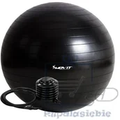 Piłki do ćwiczeń - Movit Piłka gimnastyczna z pompką - 75 cm - Czarna - miniaturka - grafika 1