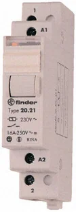 Finder Przekaźnik impulsowy Finder 20.21.8.230.4000 1 zestyk zwierny 16 A 230 V/AC 20.21.8.230.4000 - Sterowniki i przekaźniki - miniaturka - grafika 3