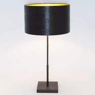 Lampy stojące - J. Holländer Lampa stołowa bambus, brązowo-czarna złota - miniaturka - grafika 1