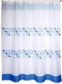 Zasłony prysznicowe - MSV zasłona prysznicowa Premium Porto z poliestru 180 x 200 cm, niebieski, 30 x 20 x 15 cm 143017 - miniaturka - grafika 1