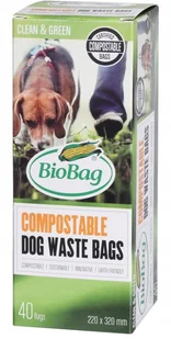 BIOBAG Worki na psie odchody BioBag Dog biodegradowalne i kompostowalne w 100%, 22x32cm, 40 szt - BIOBAG - Woreczki na psie odchody - miniaturka - grafika 3