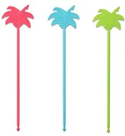 Pozostałe akcesoria barmańskie - Fackelmann 27030 impreza wykałaczki z chorągiewką palmy, tworzywo sztuczne, wielokolorowe, 12 jednostek 27030 - miniaturka - grafika 1