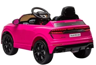 LEAN CARS Samochód na akumulator Audi RS Q8 różowy 7899 - Pojazdy elektryczne dla dzieci - miniaturka - grafika 5