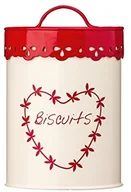 Chlebaki - Premier Housewares Premier housewares puszka na ciasteczka z napisem "angielski, kolor kremowy/czerwony 0507621 - miniaturka - grafika 1