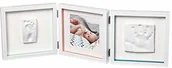 Ramki na zdjęcia - Baby Art 3601095400 My Baby Style Double Print Frame, Essentials, trzyczęściowa ramka na zdjęcia kwadratowa, z 2 x nadrukiem gipsowym do samodzielnego wykonania, wielokolorowa - miniaturka - grafika 1