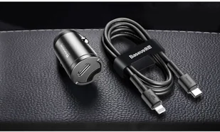 Baseus Tiny Star mini inteligentna ładowarka samochodowa USB 30W Quick Charge 3.0 szary (VCHX-A0G) - Ładowarki samochodowe - miniaturka - grafika 44