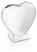 Dekoracje domu - Zilverstad 7280261 skarbonka w kształcie serca na stopce 9 x 4 x 9 cm, posrebrzany, zabezpieczony przed tworzeniem nalotu 7280261 - miniaturka - grafika 1