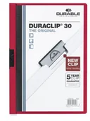 Teczki i skoroszyty - Durable Skoroszyt zaciskowy 1-30 Duraclip czerwony 25szt. 2200-03 - miniaturka - grafika 1