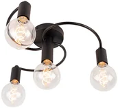 Systemy inteligentnych domów - QAZQA Inteligentna lampa sufitowa czarna w zestawie 4 WiFi G95 - Facile - miniaturka - grafika 1