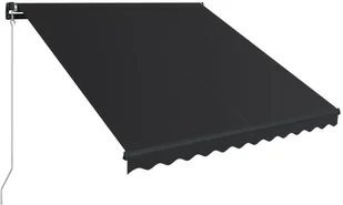 vidaXL Ręcznie zwijana markiza, 300 x 250 cm, antracytowa vidaXL - Markizy - miniaturka - grafika 7