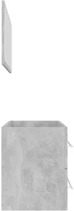 VidaXL Lumarko 2-częściowy zestaw mebli łazienkowych, szarość betonu, płyta 804849 VidaXL - Meble łazienkowe - miniaturka - grafika 19