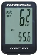 Liczniki rowerowe - Kross Komputerek KRC 211 11-funkcjii przewodowy czarny - miniaturka - grafika 1