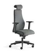 Podnóżki, podpórki, podkładki - AJ Produkty Krzesło biurowe Lancaster, wysokie oparcie, antracyt - miniaturka - grafika 1