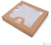 Pościel dla dzieci - KOCYK BAMBUS BIAŁY WARKOCZ+PUDEŁKO - miniaturka - grafika 1