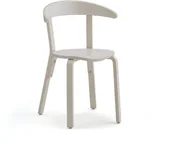 Meble do szkół i przedszkoli - AJ Produkty Drewniane krzesło stołówkowe LINUS, brzoza, biały fornir - miniaturka - grafika 1