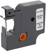 Etykiety do drukarek - Dymo Zamiennik taśmy D1 45022 12mm srebrna/czarny - miniaturka - grafika 1