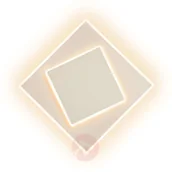 Lampy ścienne - Mantra Lampa ścienna LED Dakla, biała, 18x18 cm - miniaturka - grafika 1