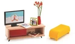 Djeco meble do domku dla lalek Salon TV - Akcesoria dla lalek - miniaturka - grafika 2