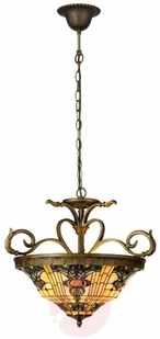 Clayre&Eef Lampa wisząca w stylu Tiffany Anthia 2 - Lampy sufitowe - miniaturka - grafika 2