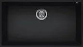Zlewozmywaki - Elleci QUADRA 130 black K86 KERATEK PLUS (LKQ13086) - miniaturka - grafika 1