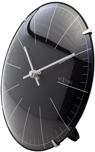 Nextime Zegar ścienny, stojący Big Stripe Mini Dome, biały, czarny, 20x4 cm - Zegary - miniaturka - grafika 4