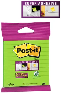 Post-It 3M Bloczek samoprzylepny (XL-LL), 101x101mm, 70 kart., zawieszka, neon, zielony 3M-FT510280876 - Zakładki indeksujące - miniaturka - grafika 2