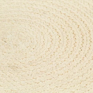 vidaXL Maty na stół, 4 szt., gładkie, naturalne, 38 cm, okrągłe - Obrusy i serwetki - miniaturka - grafika 3