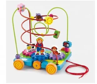 VIGA 50120 Edukacyjno-sensoryczny Labirynt Przeplatanka - Zabawki sensoryczne - miniaturka - grafika 2