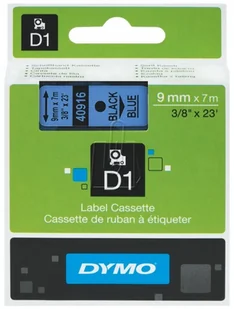 Dymo Taśma D1- 9mm x 7m czarny/ niebieski S0720710 - Etykiety do drukarek - miniaturka - grafika 5