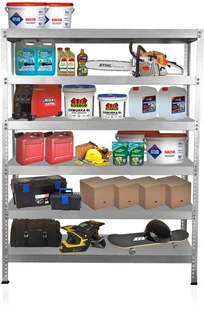 Marbo Regały Regał metalowy Hard Metal 220x100x50 5P 1125 kg hardmetal_220x100x50x5 - Szafy i regały magazynowe - miniaturka - grafika 3