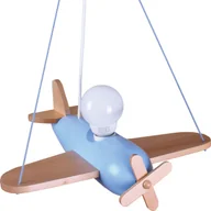 Lampy sufitowe - Hellux Samolot Clipper Błękitny&Kolor Drewna 104.23.02 - miniaturka - grafika 1