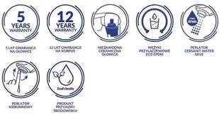 Cersanit Bateria umywalkowa sztorcowa wysoka Larga chrom S951-392 S951-392 - Baterie umywalkowe - miniaturka - grafika 2