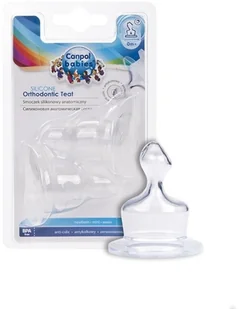 Canpol babies Smoczek silikonowy ortodontyczny mini 2 szt. 18/124 - Smoczki do butelek - miniaturka - grafika 2
