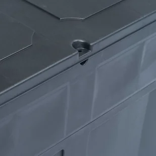 vidaXL Skrzynia ogrodowa, 320 L, czarna vidaXL - Skrzynie ogrodowe - miniaturka - grafika 5