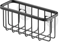Akcesoria do wc - InterDesign 84702EU SinkWorks koszyk na zlew z przyssawką, ze stali szlachetnej, czarny mat, normalny 84707 - miniaturka - grafika 1