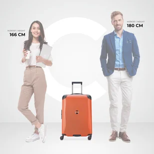 Delsey Walizka średnia Cactus 66cm Pomarańczowa 002180820-25 - Walizki - miniaturka - grafika 8