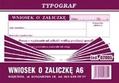 Druki akcydensowe - Typograf Druk Wniosek o zaliczkę A6 02005 - miniaturka - grafika 1