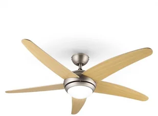 Klarstein Bolero wentylator sufitowy 134 cm oświetlenie 55W pilot zdalnej obługi VTS6-Bolero-Ahorn - Wentylatory sufitowe Klarstein Bolero wentylator sufitowy 134 cm oświetlenie 55W pilot zdalnej obługi VTS6-Bolero-Ahorn - Wentylatory sufitowe - miniaturka - grafika 1