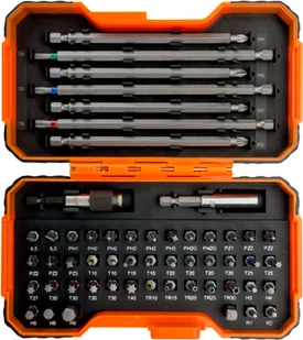 BAHCO zestaw końcówek 1/4" z adapterami, 54szt., BAHCO [59/S54BC] 59/S54BC - Bity - miniaturka - grafika 2